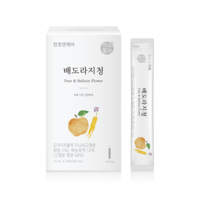 ★한달특가★[천호엔케어] 국산 생 도라지청 배 모과 대추 함유 배도라지청 스틱 (10ml x 30포)