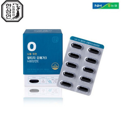 [농협홍삼] 한삼인 나를위한 rTG오메가3&비타민E 720mg x 60캡슐