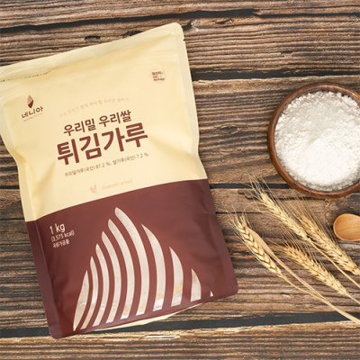 [네니아] 우리밀 우리쌀 튀김가루 1kg _ 무농약
